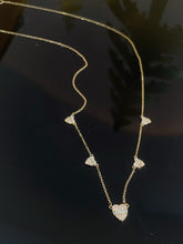 Load image into Gallery viewer, LUOWEND 18K White/Yellow/Rose Gold Natural Diamond Necklace for Women