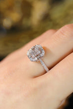 Load image into Gallery viewer, LUOWEND 18K White Gold Real Natural Diamond Ring for Women