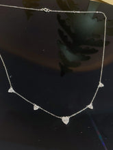 Load image into Gallery viewer, LUOWEND 18K White/Yellow/Rose Gold Natural Diamond Necklace for Women