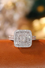 Load image into Gallery viewer, LUOWEND 18K White Gold Real Natural Diamond Ring for Women