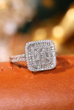 Load image into Gallery viewer, LUOWEND 18K White Gold Real Natural Diamond Ring for Women