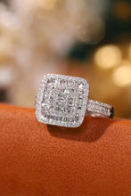 Load image into Gallery viewer, LUOWEND 18K White Gold Real Natural Diamond Ring for Women