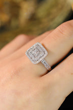 Load image into Gallery viewer, LUOWEND 18K White Gold Real Natural Diamond Ring for Women