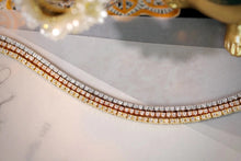 Load image into Gallery viewer, LUOWEND 18K White&Rose&Yellow Gold Real Natural Diamond Bracelet for Women