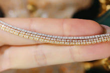 Load image into Gallery viewer, LUOWEND 18K White&Rose&Yellow Gold Real Natural Diamond Bracelet for Women