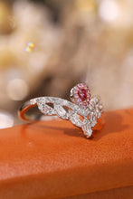 Load image into Gallery viewer, LUOWEND 18K White Gold Real Natural Pink Diamond Ring for Women