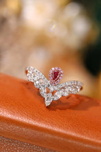 Load image into Gallery viewer, LUOWEND 18K White Gold Real Natural Pink Diamond Ring for Women