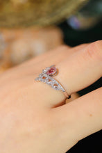Load image into Gallery viewer, LUOWEND 18K White Gold Real Natural Pink Diamond Ring for Women