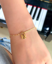 Load image into Gallery viewer, LUOWEND 18K Yellow Gold Natural Diamond Bracelet for Women