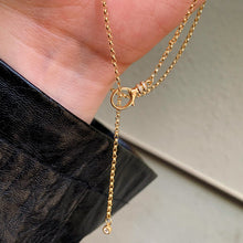 Load image into Gallery viewer, LUOWEND 18K Yellow Gold Real Natural Diamond Necklace for Women