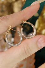 Load image into Gallery viewer, LUOWEND 18K Yellow Gold Natural Diamond Earrings for Women