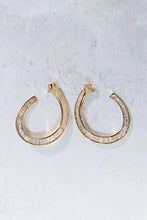 Load image into Gallery viewer, LUOWEND 18K Yellow Gold Natural Diamond Earrings for Women