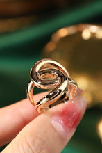 Load image into Gallery viewer, LUOWEND 18K Yellow Gold Ring for Women