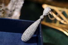 Load image into Gallery viewer, LUOWEND 18K White Gold Real Natural Diamond Pendant Necklace for Women