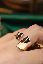 Load image into Gallery viewer, LUOWEND 18K Yellow Gold Open Ring for Women
