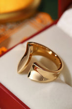 Load image into Gallery viewer, LUOWEND 18K Yellow Gold Open Ring for Women
