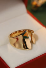 Load image into Gallery viewer, LUOWEND 18K Yellow Gold Open Ring for Women