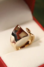 Load image into Gallery viewer, LUOWEND 18K Yellow Gold Open Ring for Women