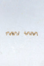 Load image into Gallery viewer, LUOWEND 18K Yellow Gold Natural Diamond Earrings for Women