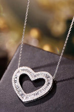 Load image into Gallery viewer, LUOWEND 18K White Gold Real Natural Diamond Pendant Necklace for Women