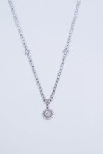 Load image into Gallery viewer, LUOWEND 18K White Gold Real Natural Diamond Necklace for Women