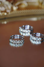 Load image into Gallery viewer, LUOWEND 18K White Gold Real Natural Diamond Ring for Women