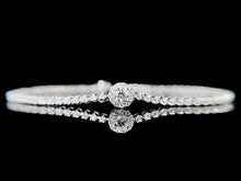 Load image into Gallery viewer, LUOWEND 18K White Gold Real Natural Diamond Bracelet for Women