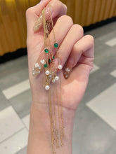 Load image into Gallery viewer, LUOWEND 18K Yellow Gold Natural Emerald Bracelet for Women