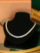 Load image into Gallery viewer, LUOWEND 18K White Gold Natural Diamond Necklace for Women