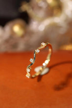 Load image into Gallery viewer, LUOWEND 18K White or Yellow Gold Real Natural Diamond Ring for Women
