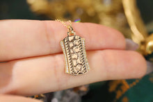 Load image into Gallery viewer, LUOWEND 18K Yellow Gold Real Natural Diamond Pendant Necklace for Women