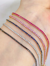 Load image into Gallery viewer, LUOWEND 18K Yellow Gold Natural Pink Sapphire Bracelet for Women