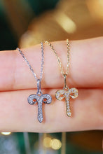 Load image into Gallery viewer, LUOWEND 18K White or Yellow Gold Natural Diamond Necklace for Women