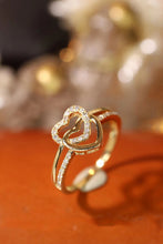 Load image into Gallery viewer, LUOWEND 18K White or Yellow Gold Real Natural Diamond Ring for Women