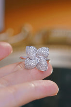 Load image into Gallery viewer, LUOWEND 18K White Gold Natural Diamond Ring for Women