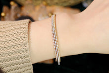 Load image into Gallery viewer, LUOWEND 18K White&Rose&Yellow Gold Real Natural Diamond Bracelet for Women