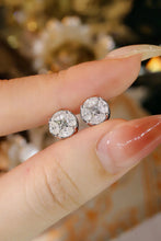 Load image into Gallery viewer, LUOWEND 18K White or Yellow Gold Natural Diamond Earrings for Women