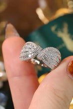 Load image into Gallery viewer, LUOWEND 18K White Gold Natural Diamond Ring for Women
