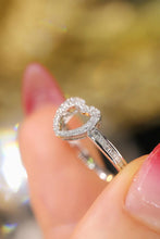 Load image into Gallery viewer, LUOWEND 18K White Gold Real Natural Diamond Ring for Women