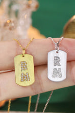 Load image into Gallery viewer, LUOWEND 18K White or Yellow Gold Real Natural Diamond Pendant Necklace for Women