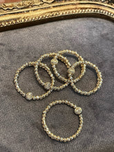 Load image into Gallery viewer, LUOWEND 18K Yellow Gold Ring for Women