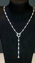 Load image into Gallery viewer, LUOWEND 18K White Gold Real Natural Diamond Necklace for Women