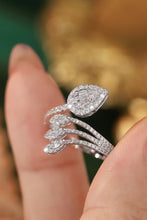 Load image into Gallery viewer, LUOWEND 18K White Gold Real Natural Diamond Ring for Women