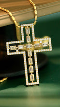 Load image into Gallery viewer, LUOWEND 18K White/Yellow Gold Real Natural Diamond Pendant for Women