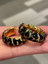 Load image into Gallery viewer, LUOWEND 18K Yellow Gold Hoop Earrings for Women
