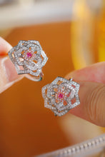 Load image into Gallery viewer, LUOWEND 18K White Gold Natural Pink Diamond Ring for Women