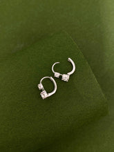 Load image into Gallery viewer, LUOWEND 18K White/Yellow/Rose Gold Natural Diamond Earrings for Women
