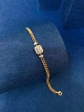 Load image into Gallery viewer, LUOWEND 18K Yellow Gold Natural Diamond Bracelet for Women