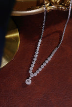 Load image into Gallery viewer, LUOWEND 18K White Gold Real Natural Diamond Necklace for Women