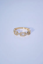 Load image into Gallery viewer, LUOWEND 18K Yellow Gold Real Natural Diamond Ring for Women